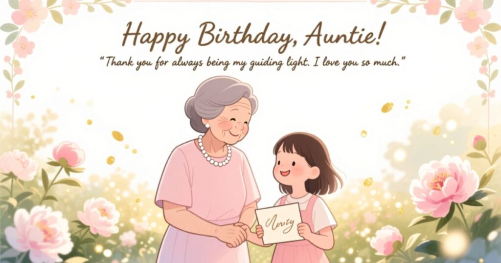 Birthday Wishes & Messages for an Aunt From Niece