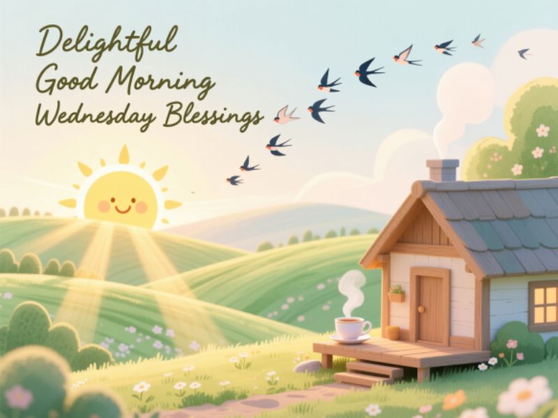 Delightful Good Morning Wednesday Blessings