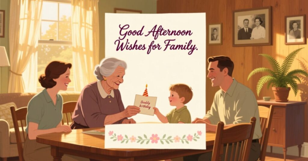 Good Afternoon Wishes for Family