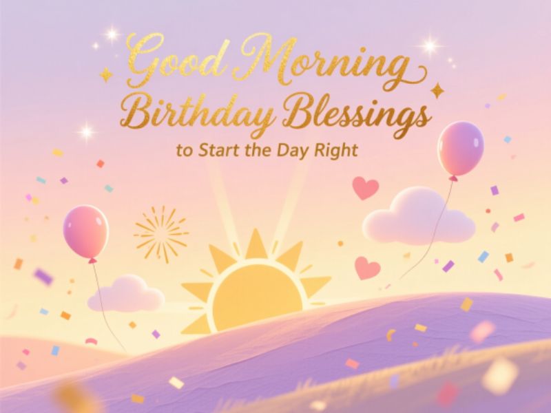 Good Morning Birthday Blessings to Start the Day Right