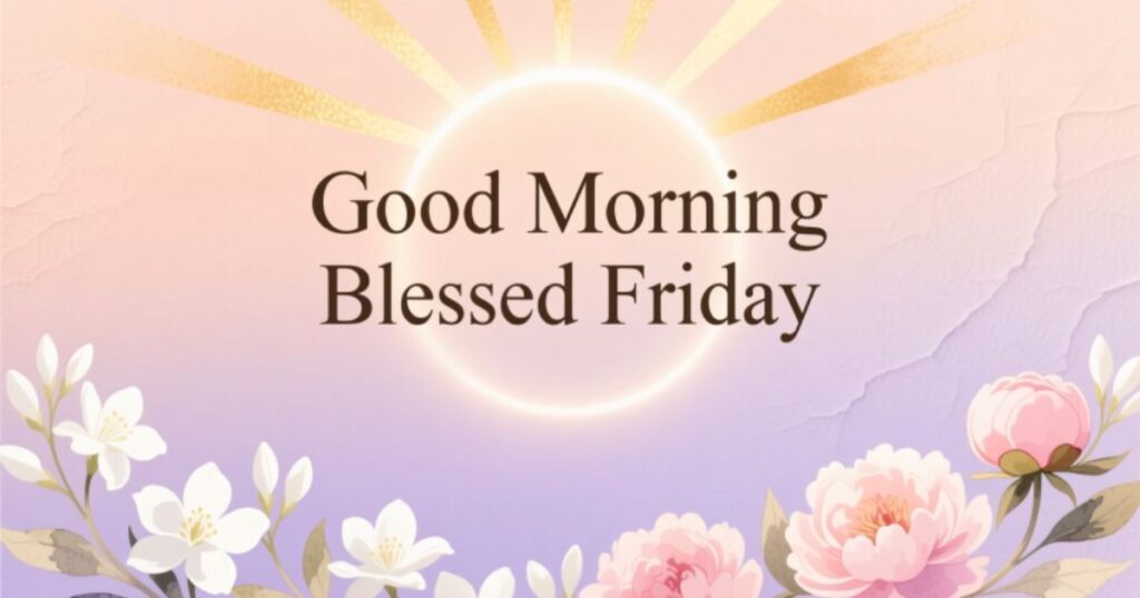 Good Morning Blessed Friday