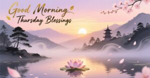 Good Morning Thursday Blessings