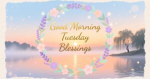 Good Morning Tuesday Blessings