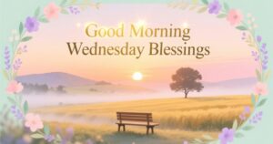 Good Morning Wednesday Blessings