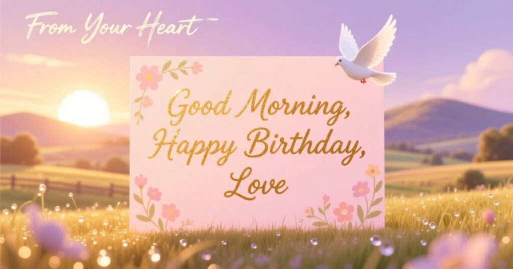 Good morning Birthday Wishes for Love