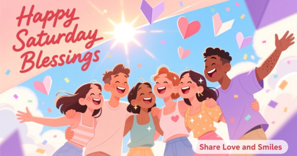 Happy Saturday Blessings to Share Love and Smiles