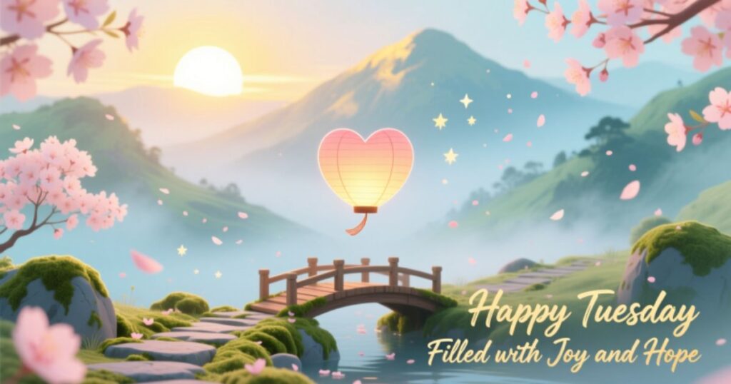 Happy Tuesday Blessings Filled with Joy and Hope