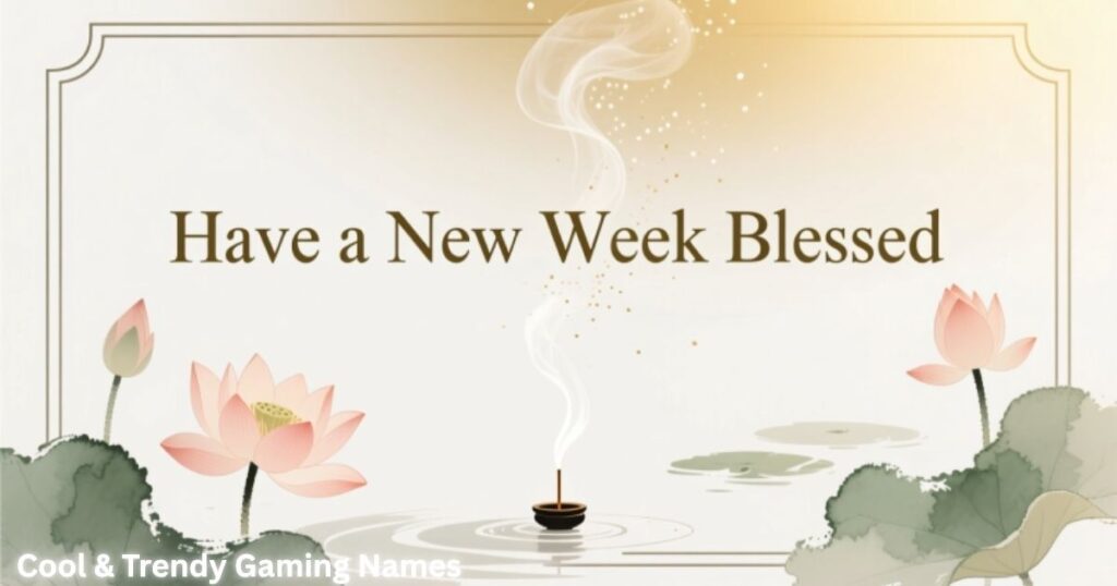 Have a New Week Blessed