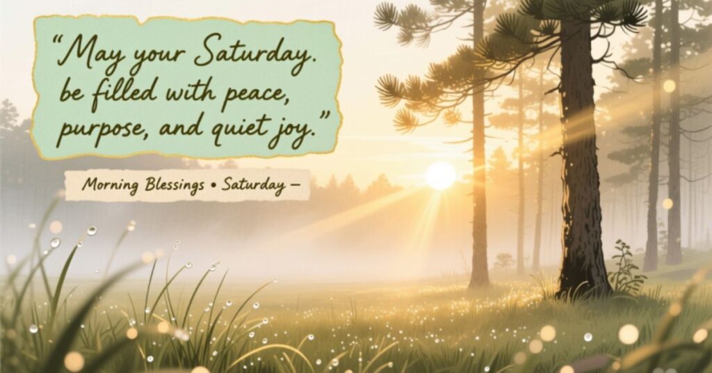 Inspirational Saturday Quotes & Morning Blessings