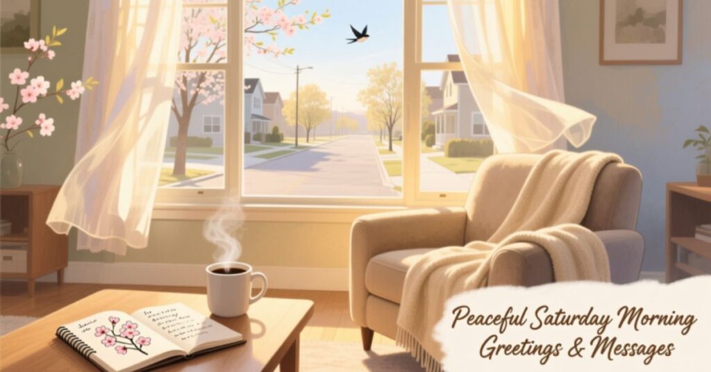 Peaceful Saturday Morning Greetings & Messages