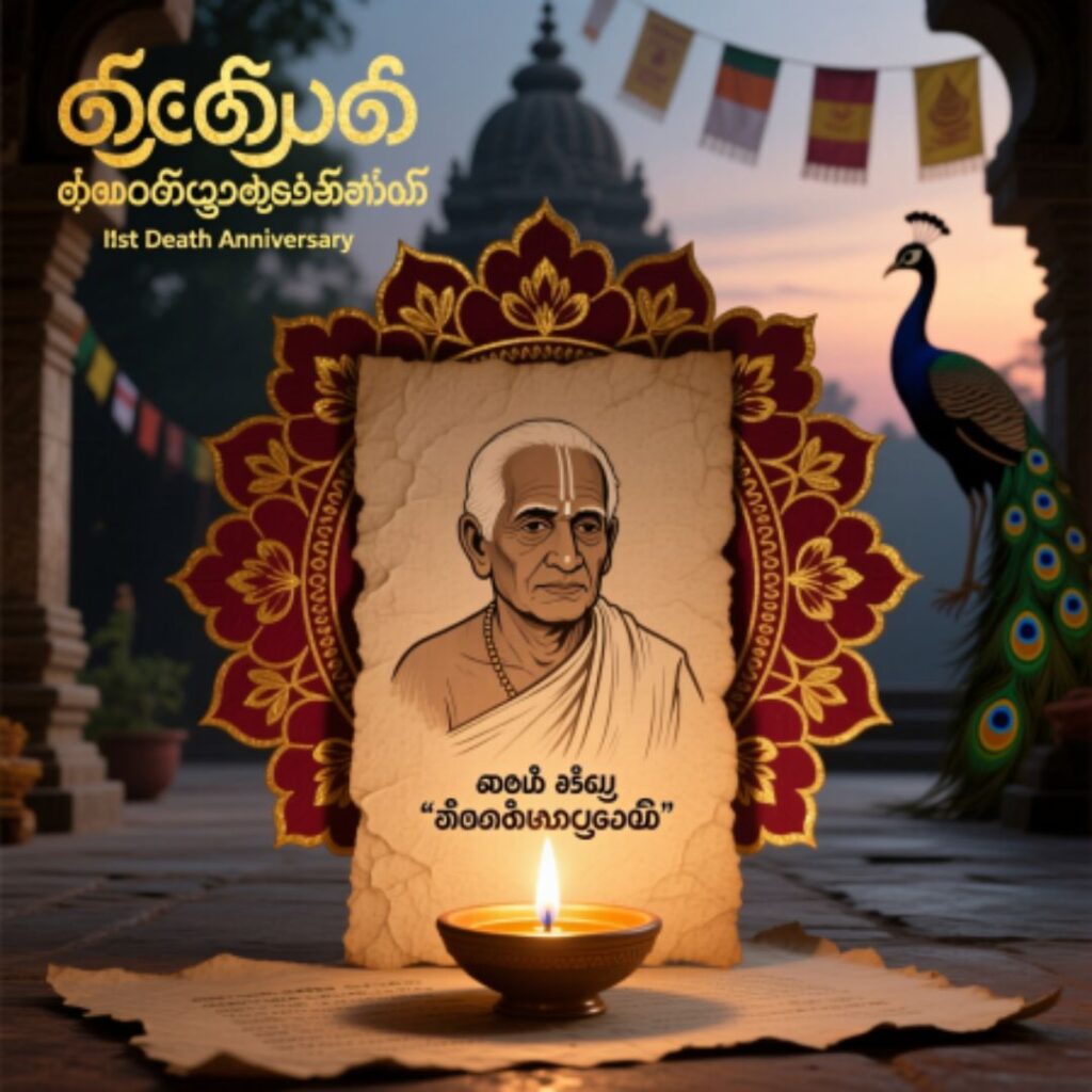 1st Death Anniversary Invitation in Telugu