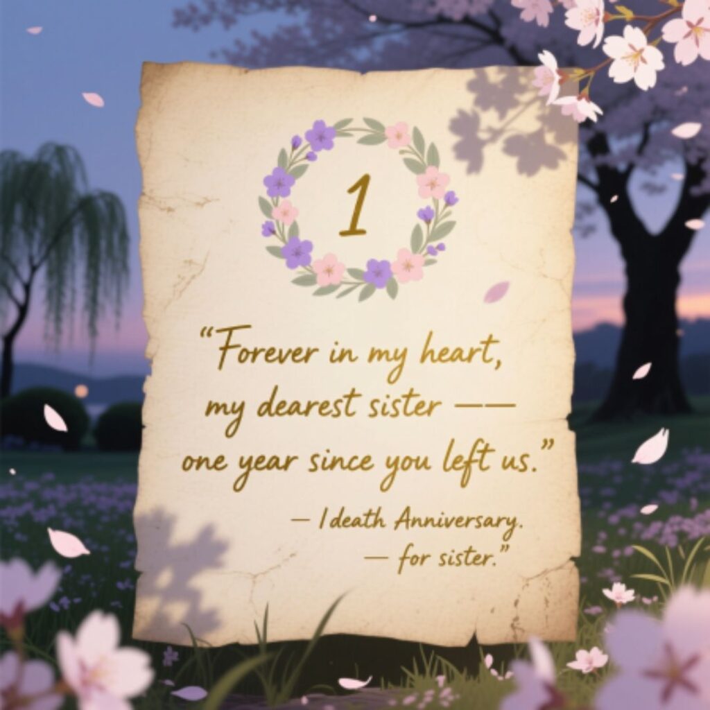 1st Year Death Anniversary Invitation