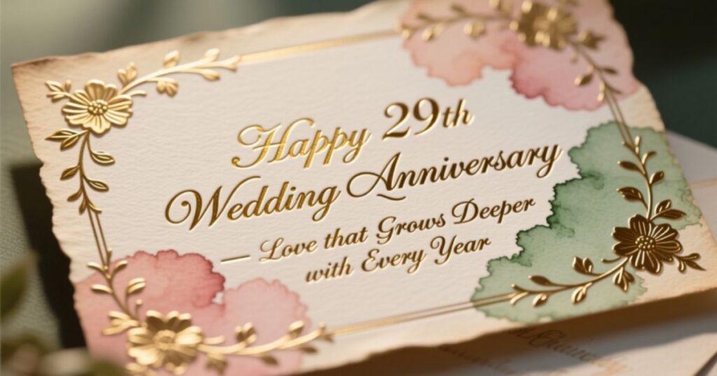29th wedding anniversary wishes for friend