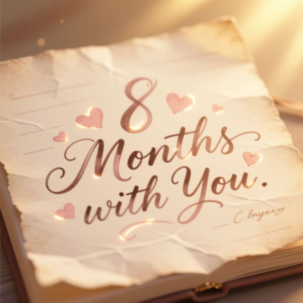 8 month anniversary Text for boyfriend