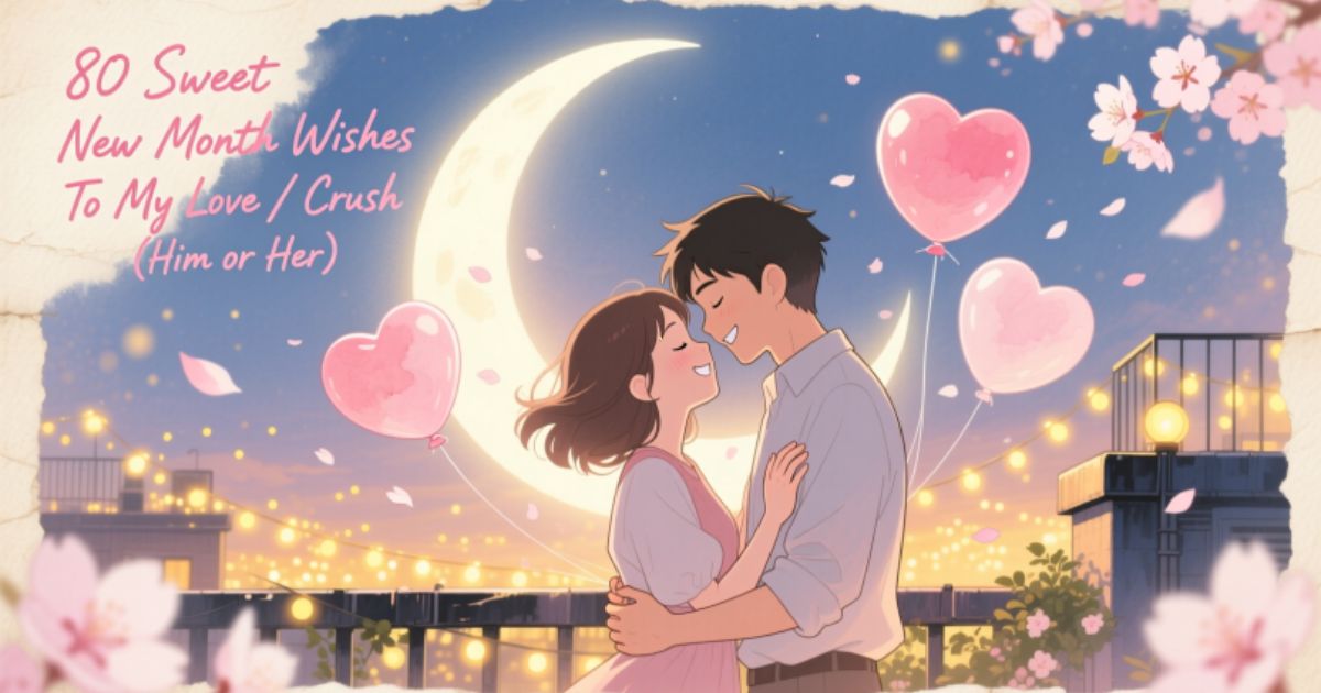 80 Sweet New Month Wishes To My Love / Crush (Him or Her)