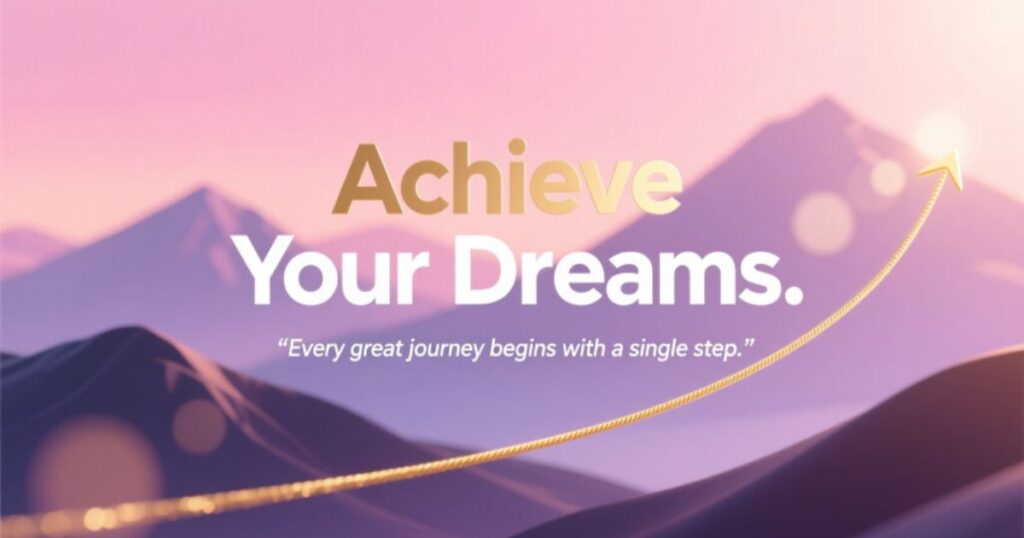Achieve your dreams quotes