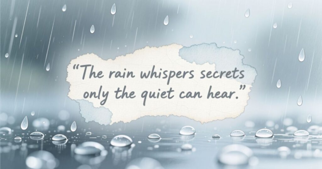 Aesthetic Rainy Day Quotes