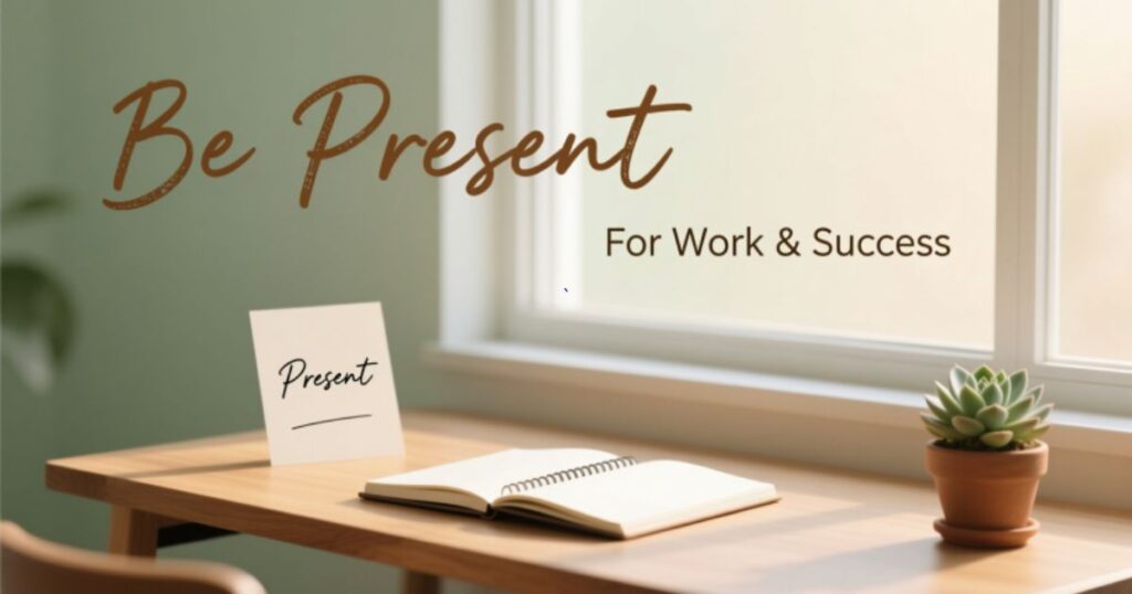 Be Present Quotes For Work & Success