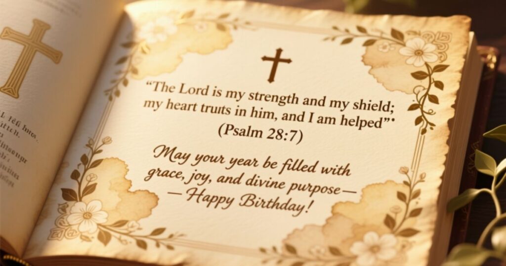 Bible Verses and Scriptures For Christian Birthday Wishes