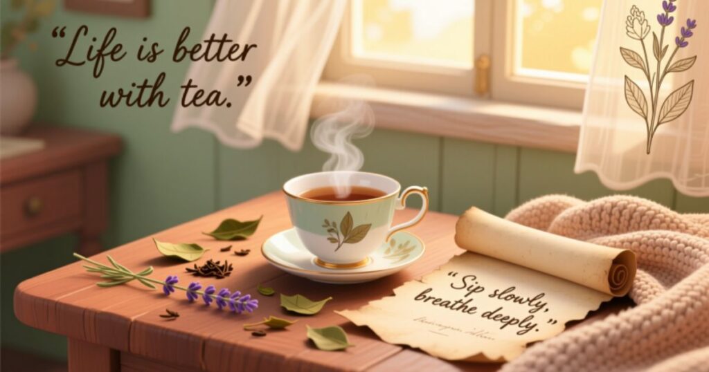 Cozy tea time quotes