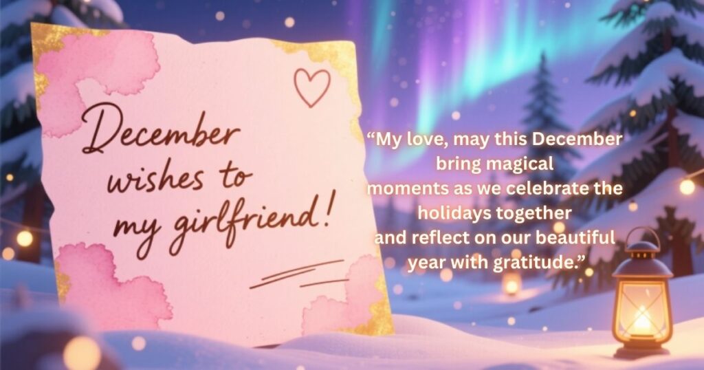 December wishes to my girlfriend
