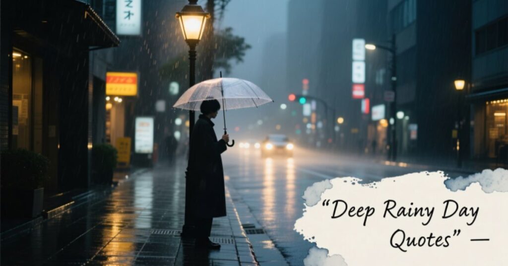 Deep Rainy Day Quotes
