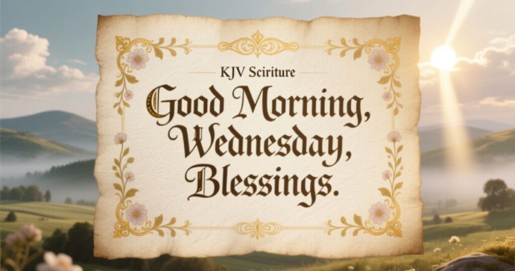 Good Morning Wednesday Blessings KJV