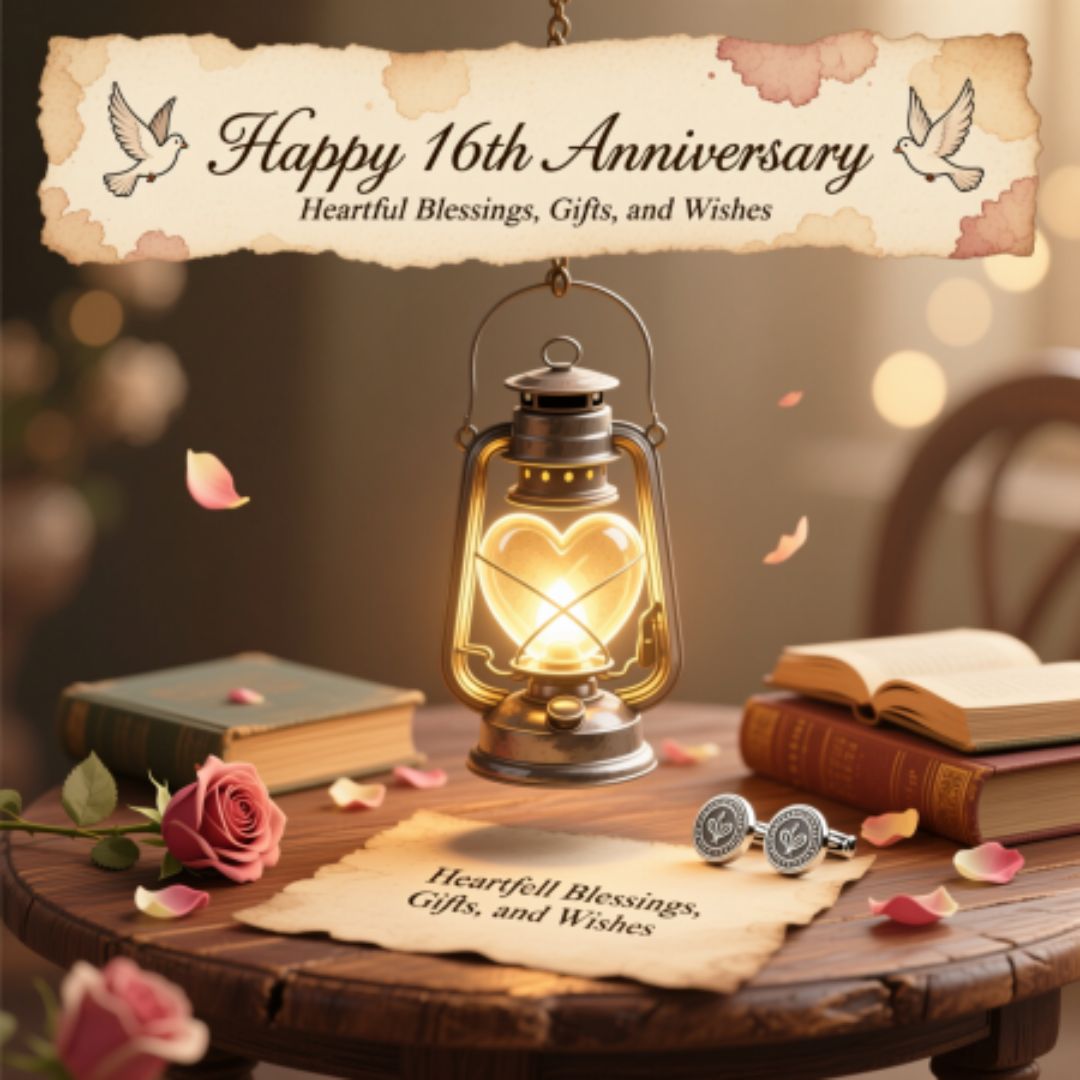 Modern Happy 16th Anniversary Gift: Silver Holloware