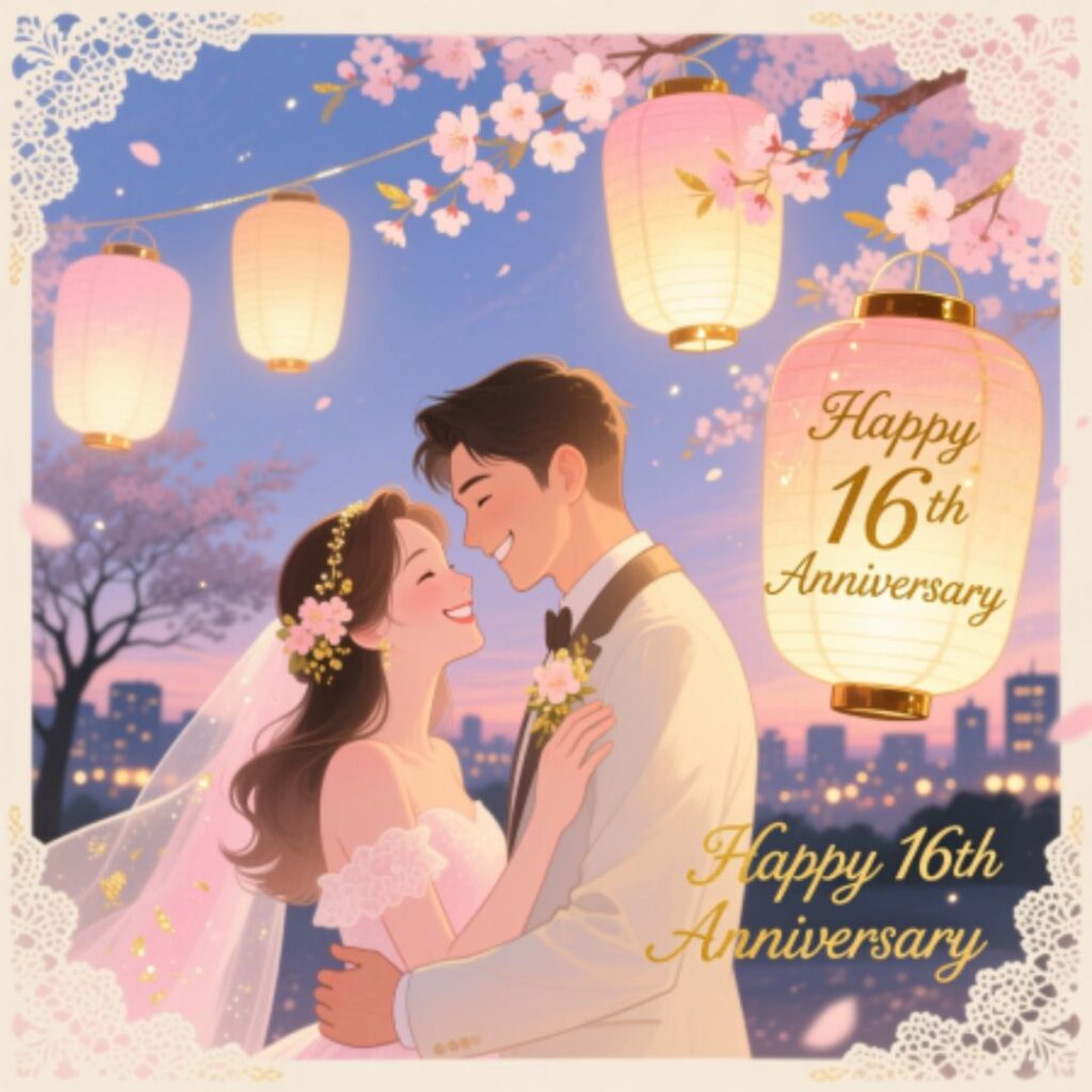 Happy 16th Anniversary Wishes for Husband