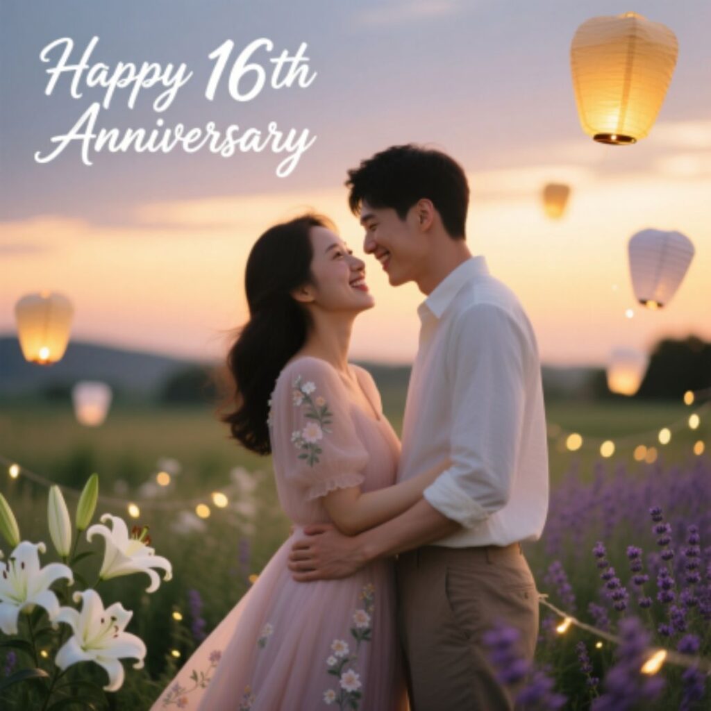 Happy 16th Anniversary Wishes for Wife