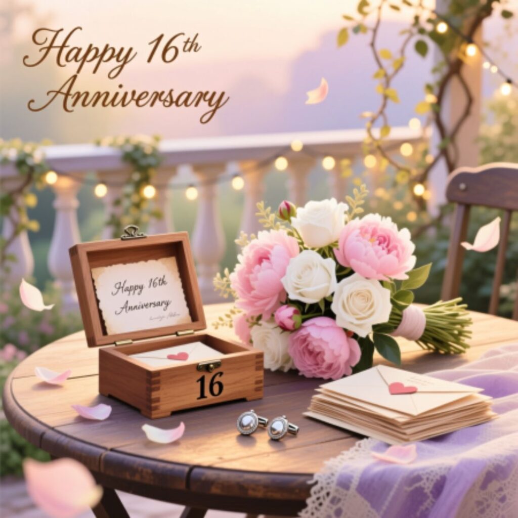 Happy 16th anniversary heartfelt blessings gifts and wishes quotes