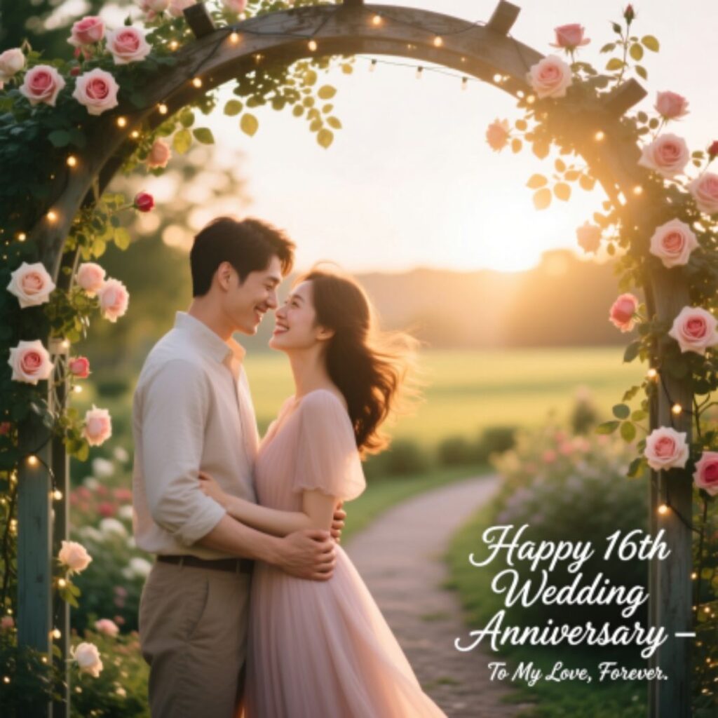Happy 16th wedding anniversary Wishes for wife
