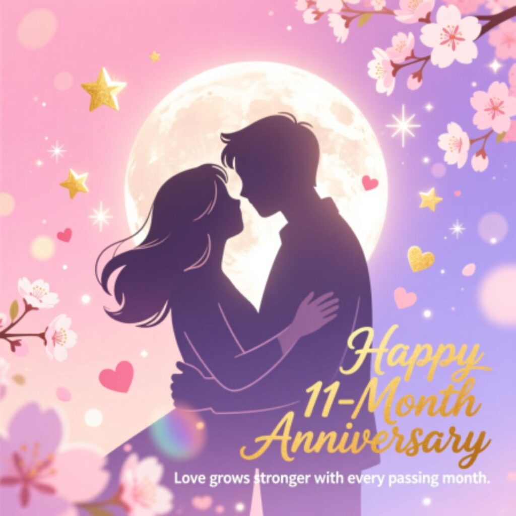 Happy Eleven Month Anniversary Wishes for Social Media