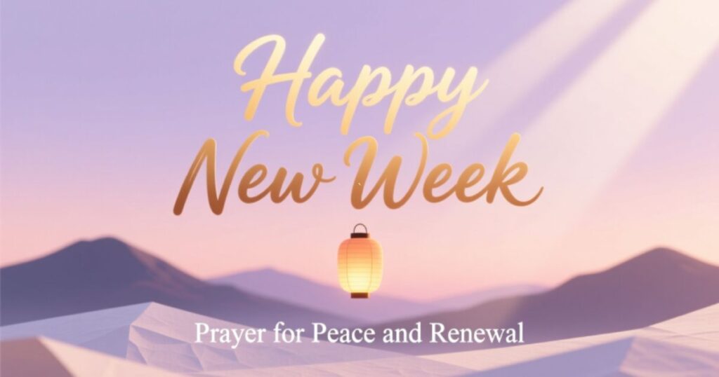 Happy New Week Prayer Message