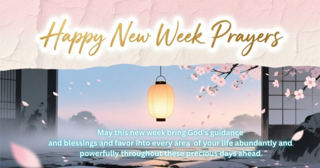 Happy New Week Prayers