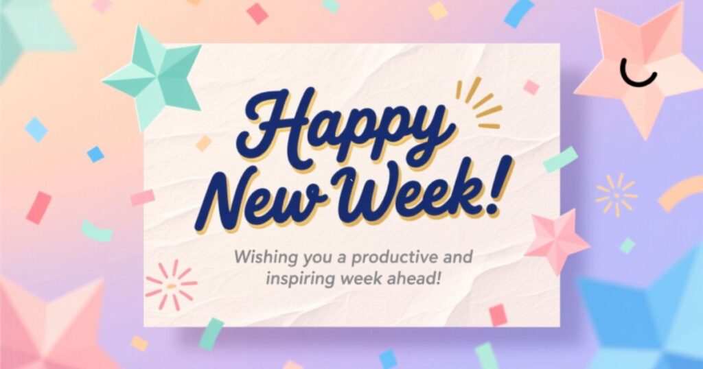 Happy New Week Wishes For Customers