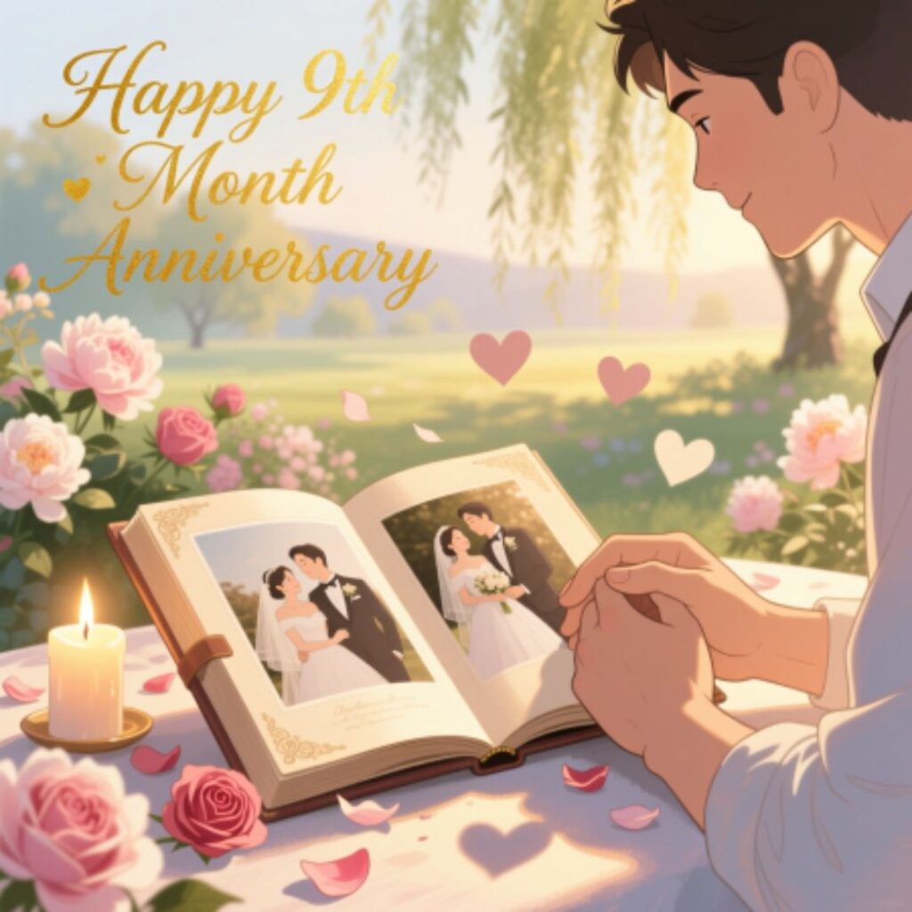 Happy Ninth Month Anniversary Wishes for Husband