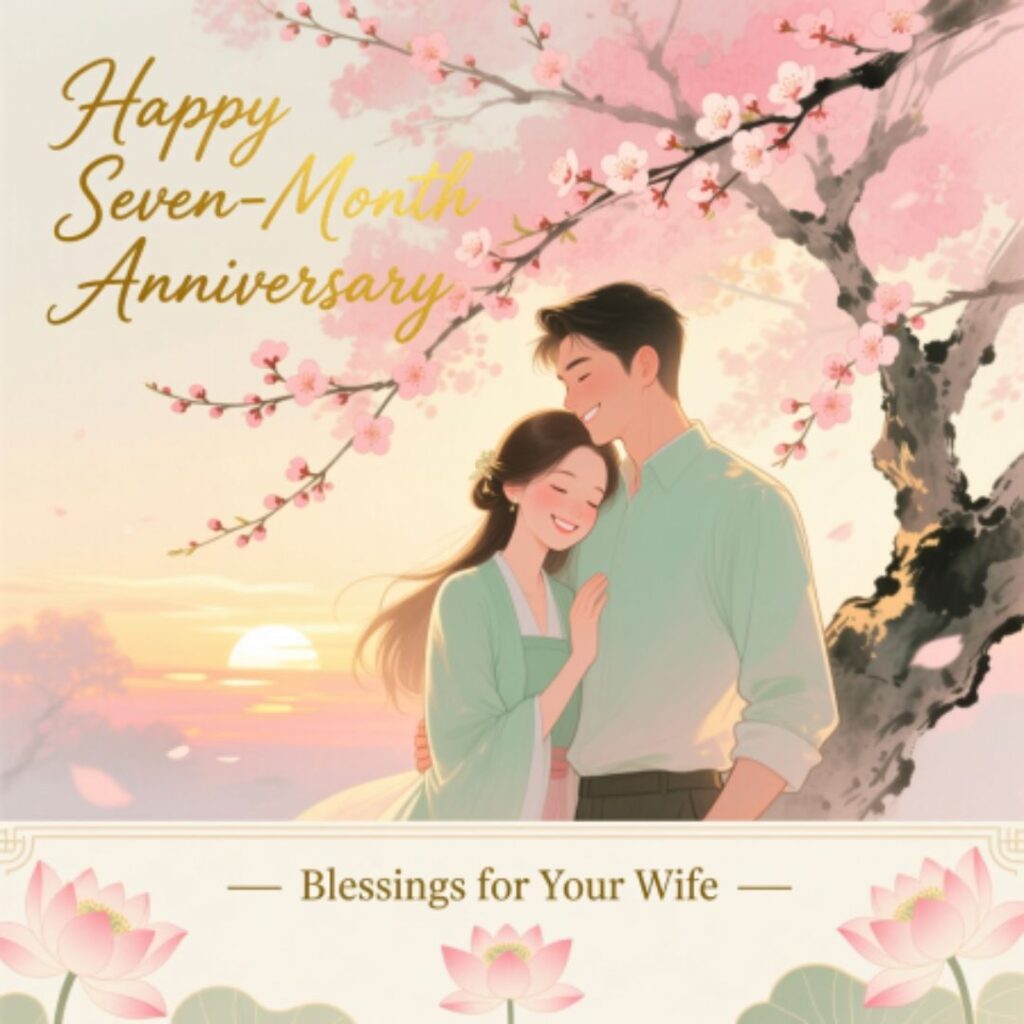 Happy Seven-Month Anniversary, Blessings for Your Wife