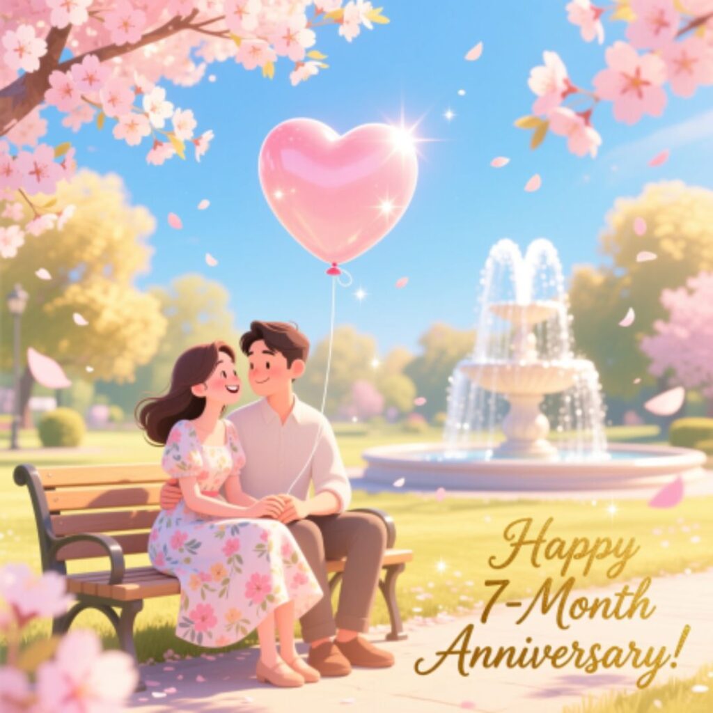 Long Distance Seven Month Wishes
