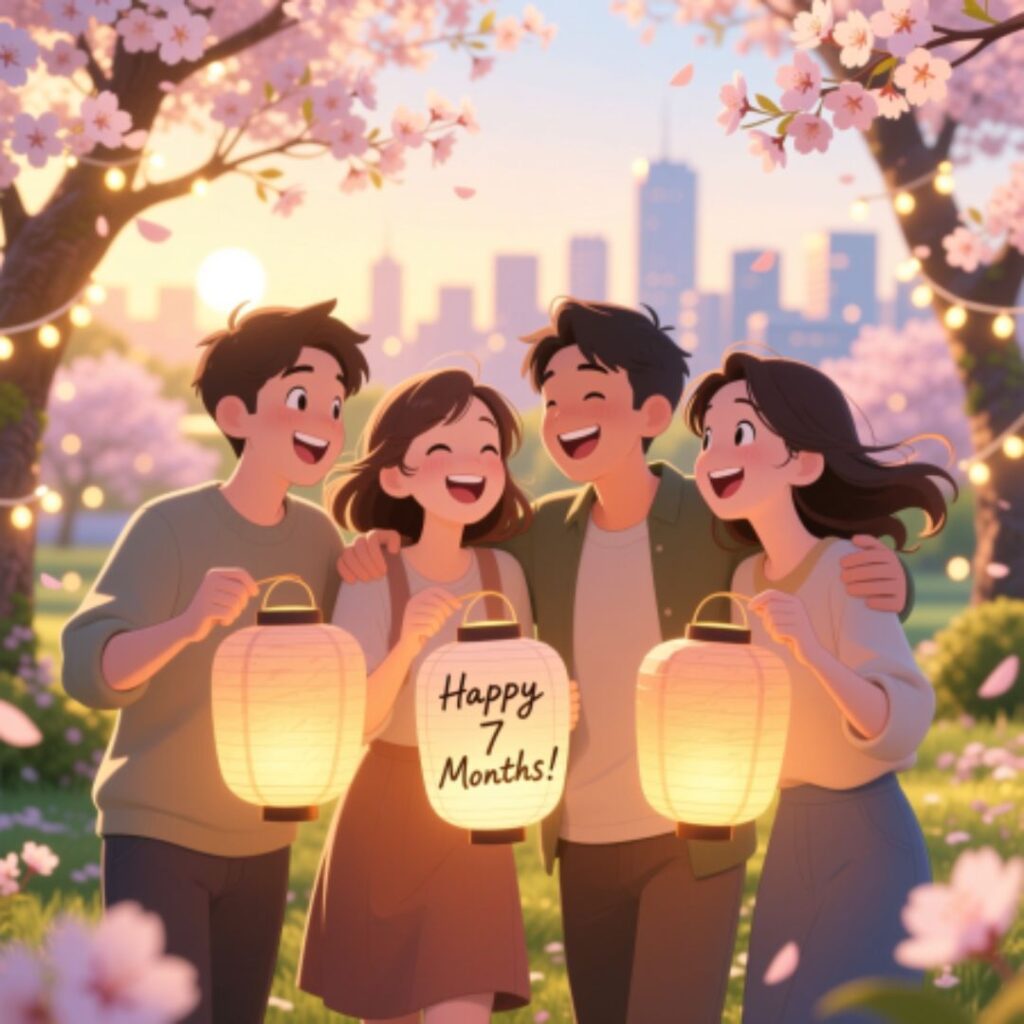 Happy Seven Month Anniversary Wishes for Friends