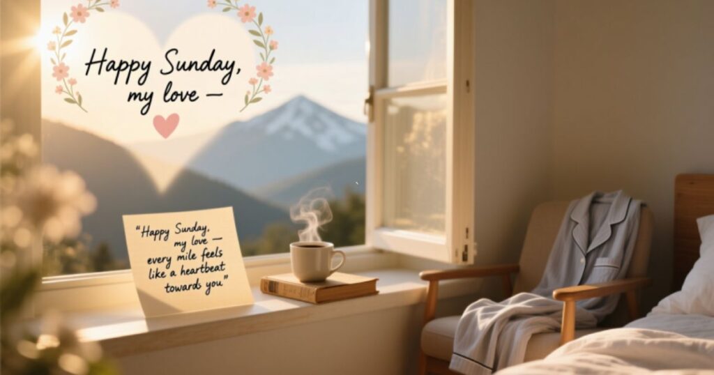 Happy Sunday beautiful message for your love long distance