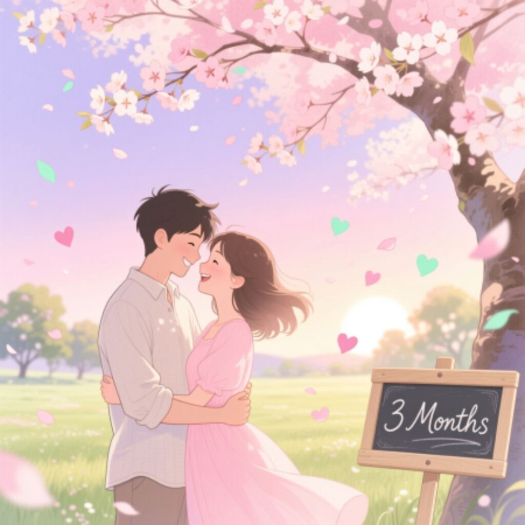 Happy Three-Month Anniversary for New Relationships
