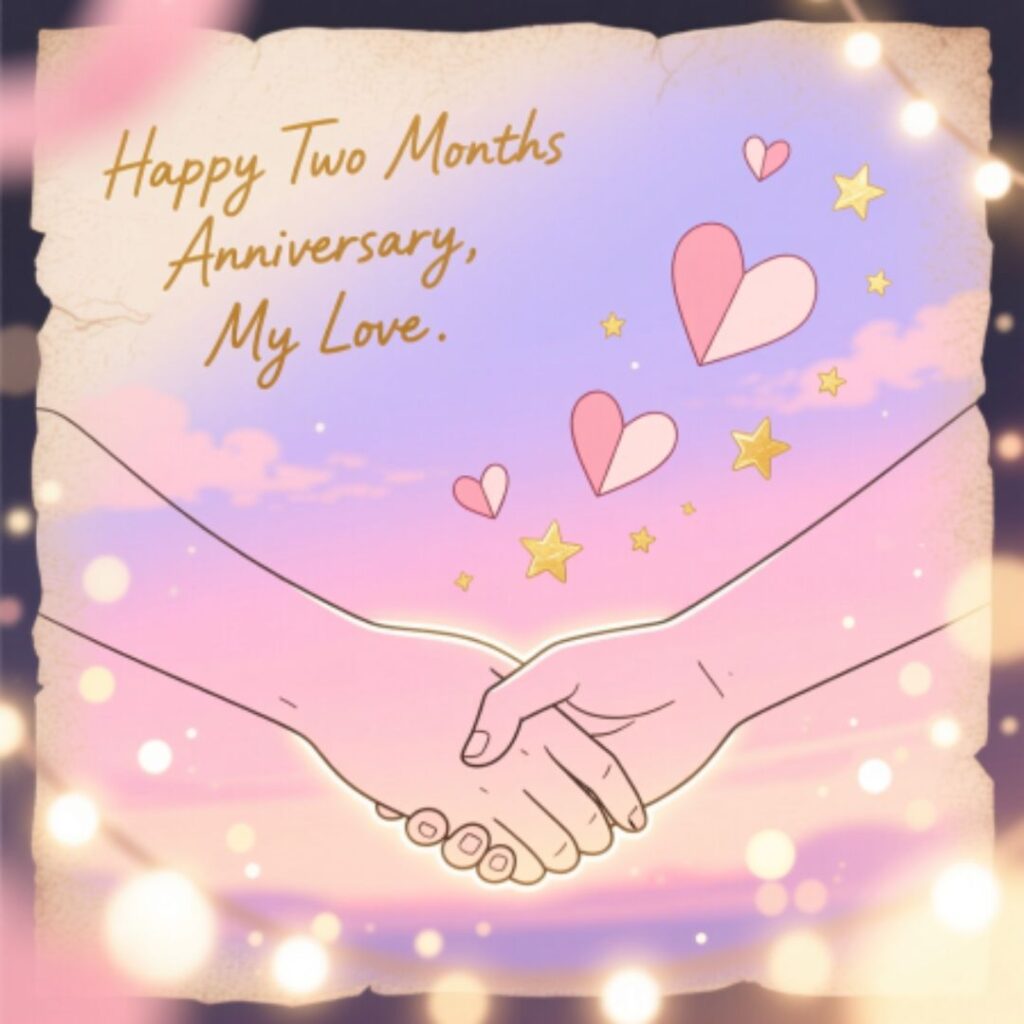 Happy Two Months Anniversary Paragraphs for Him
