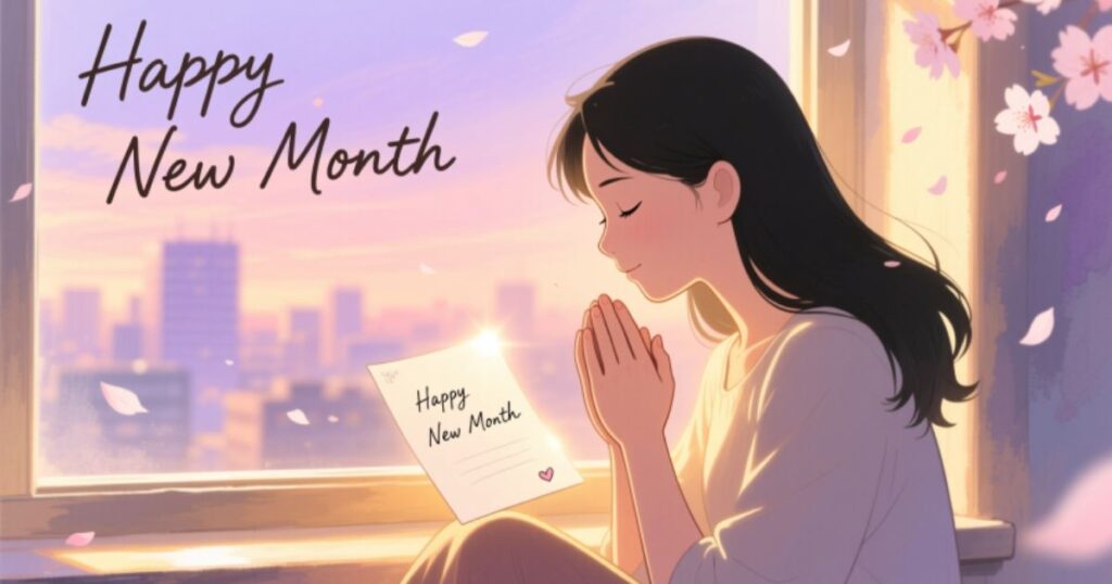 Happy new month wishes and prayers for her