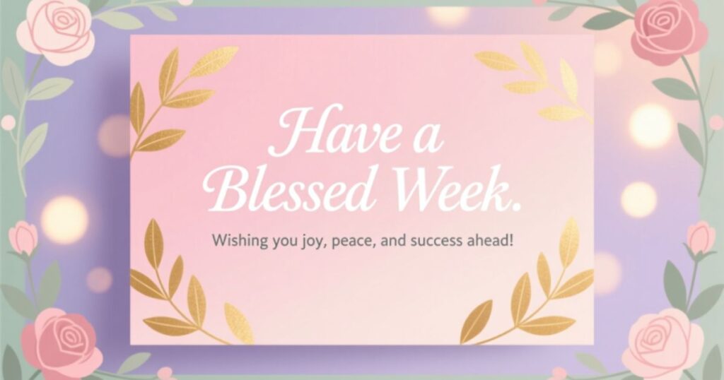Have a Blessed Week Messages for Coworkers
