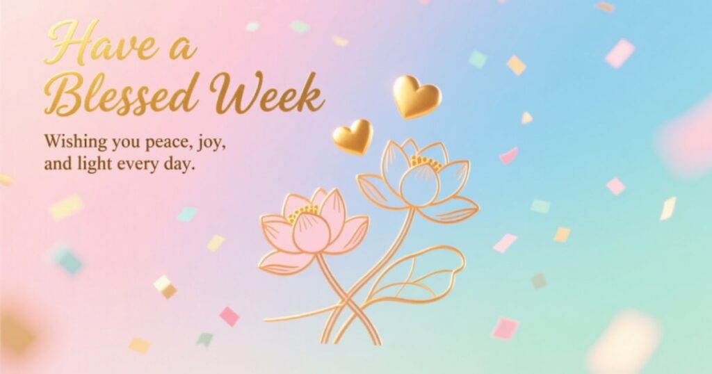 Have a Blessed Week Messages for Friends