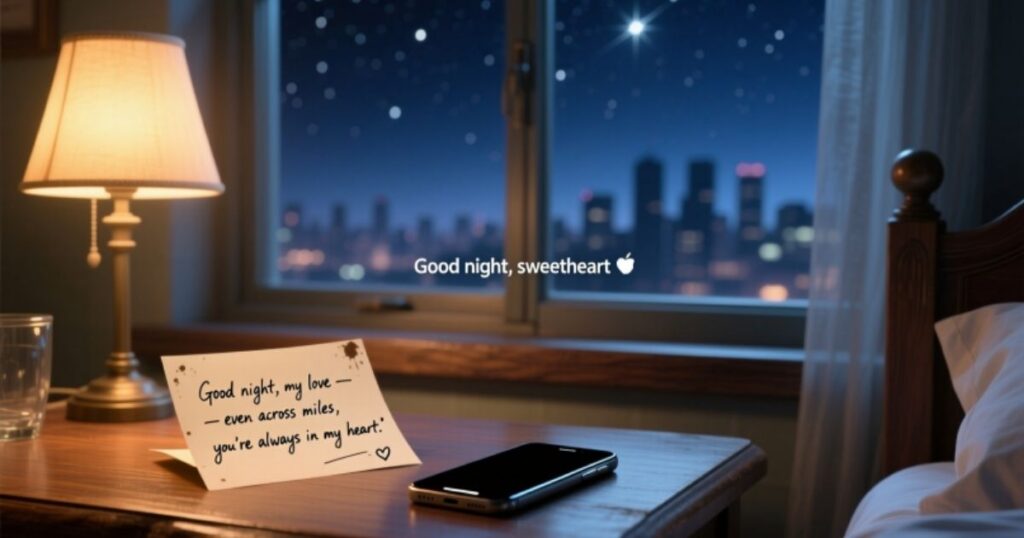 Heart Touching Good Night Message for My Love Long Distance