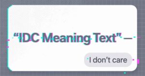 IDC Meaning in Text