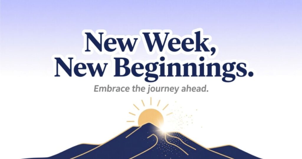 Inspirational New Week Messages