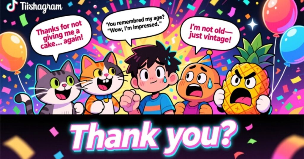 Meme funny birthday thank you responses